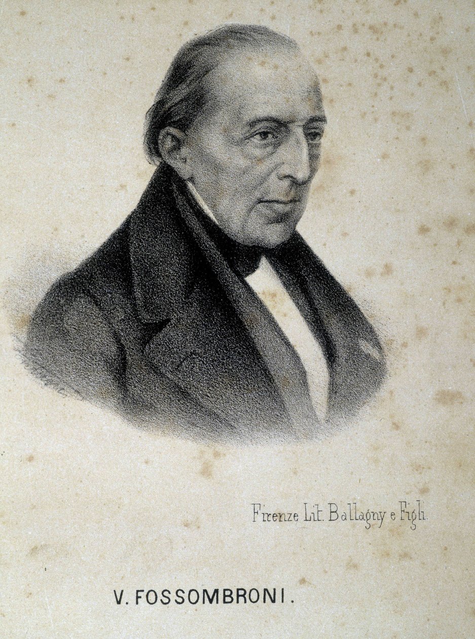 Portrét Victoria Fossombroniho (1754 - 1844), italského inženýra, ekonoma a intelektuála. od Unknown artist