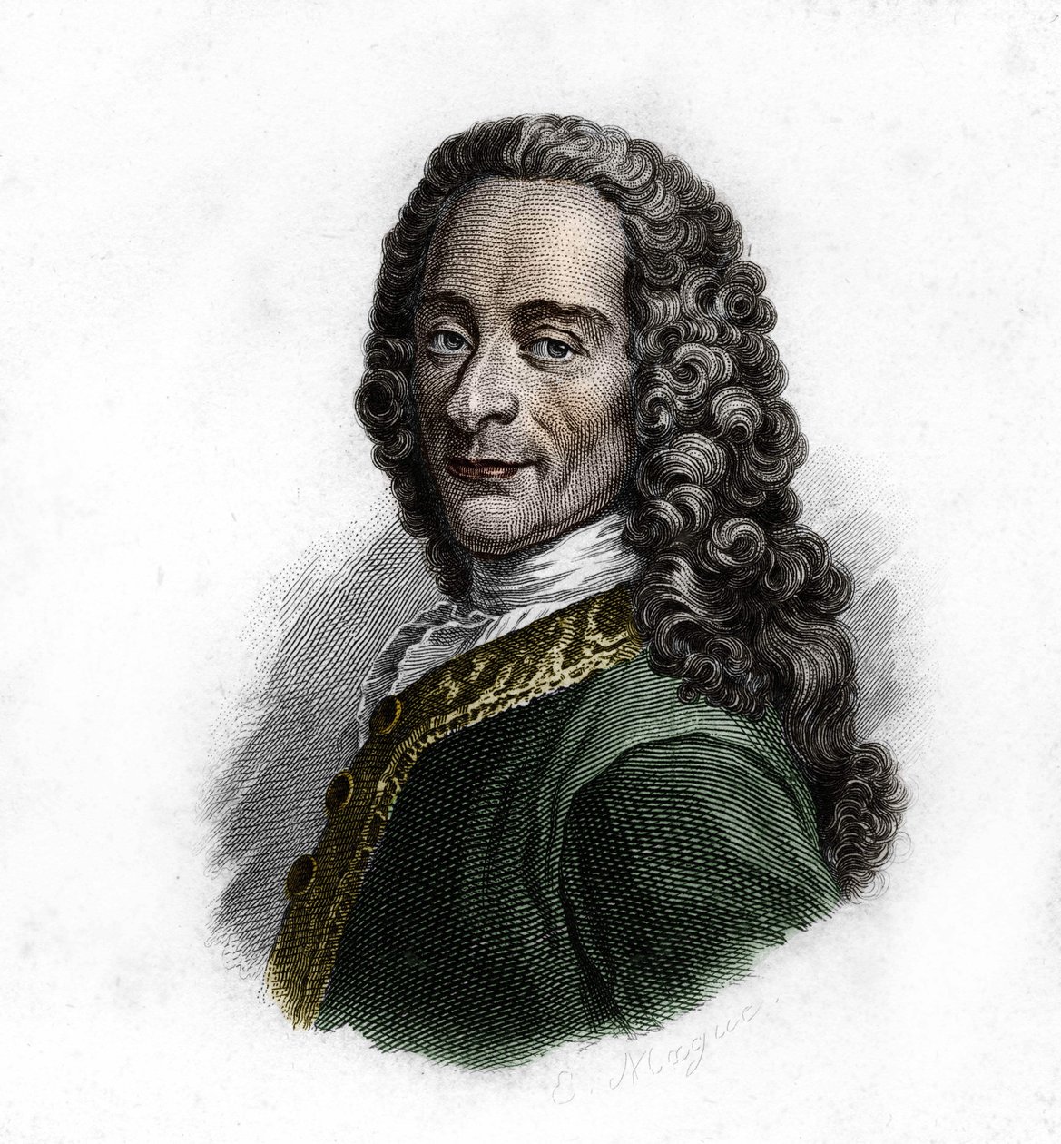 Portrét Voltaira (1694 - 1778), francouzského spisovatele a filozofa od Unknown artist