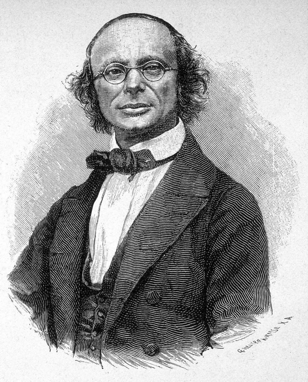 Portrét Wilhelma Webera (1804 - 1891) německý fyzik. od Unknown artist