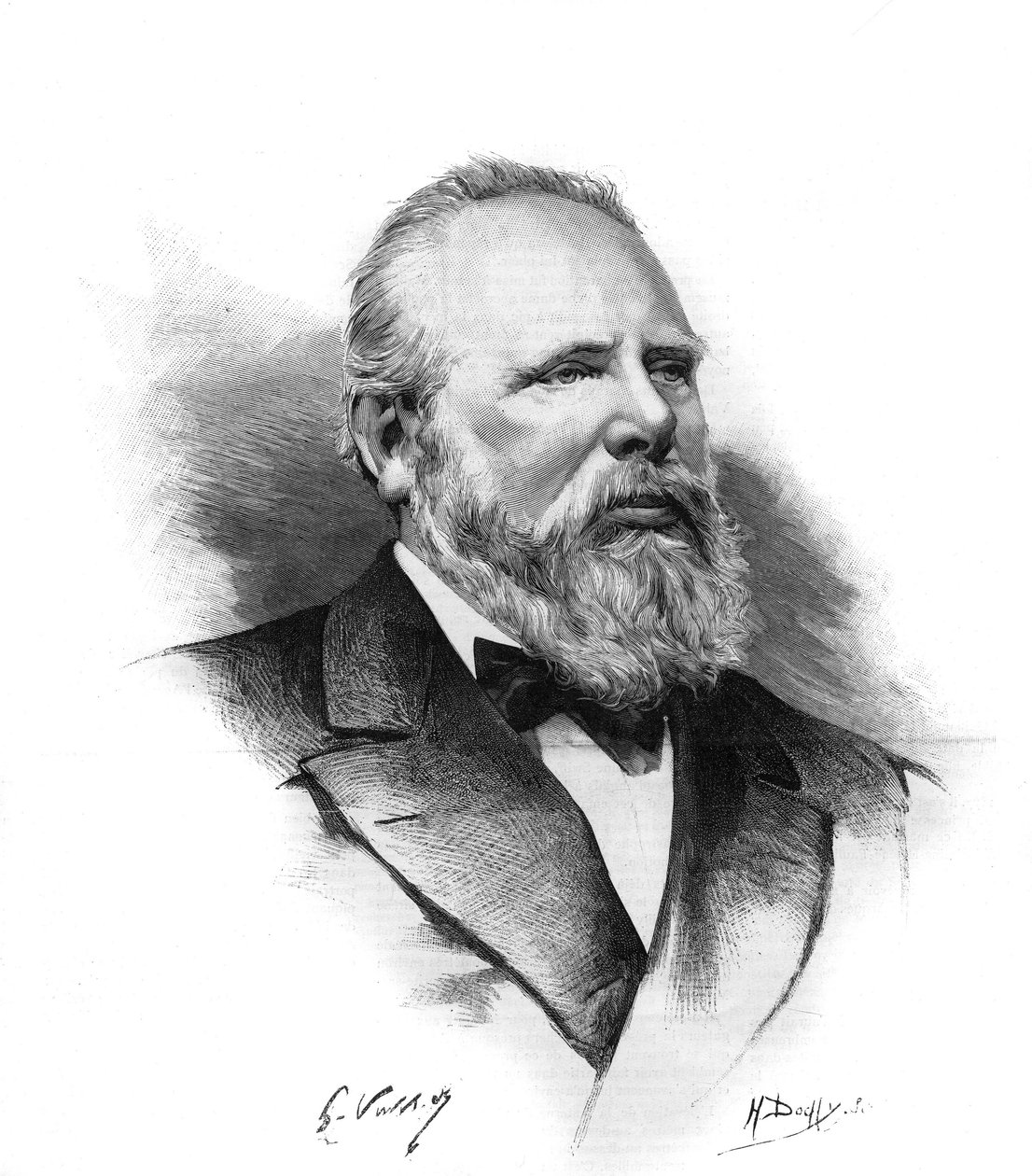 Portrét Viléma III. (1817-1890) nizozemského krále (Holandsko). Gravírování v „“Le monde llustrious““ od Unknown artist
