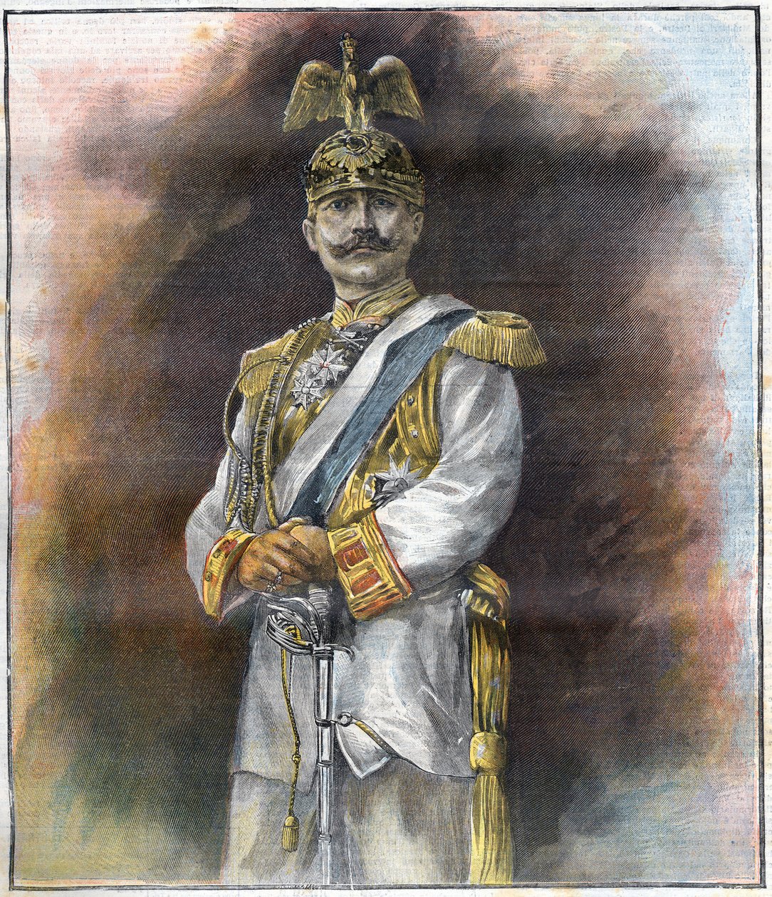 Portrét Viléma II. (1859 - 1941). od Unknown artist