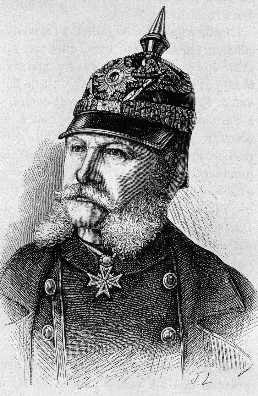 Portrét Viléma I. (1797 - 1888). Rytina konce 19. století v „Histoire de France““ od H. Martina. od Unknown artist