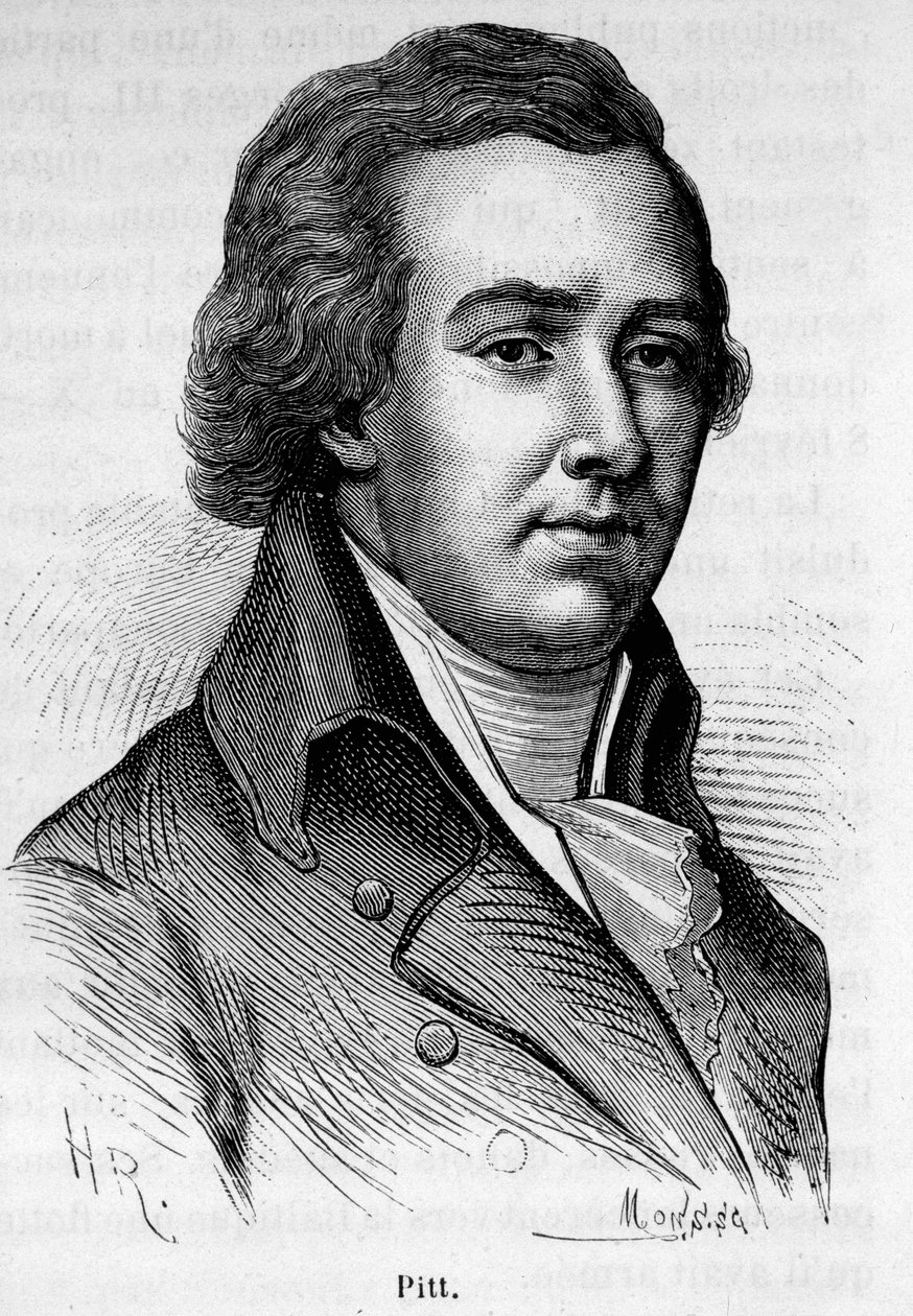 Portrét Williama Pitta mladého (1759-1806), bývalého britského ministra. od Unknown artist