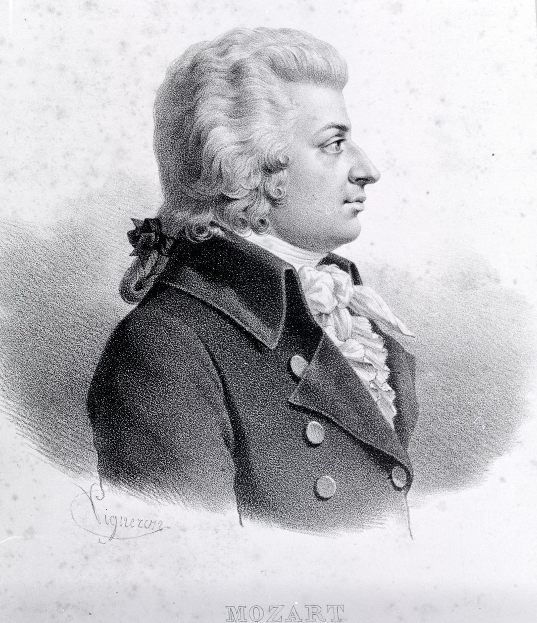 Portrét Wolfganga Amadea Mozarta (1756 - 1791). od Unknown artist