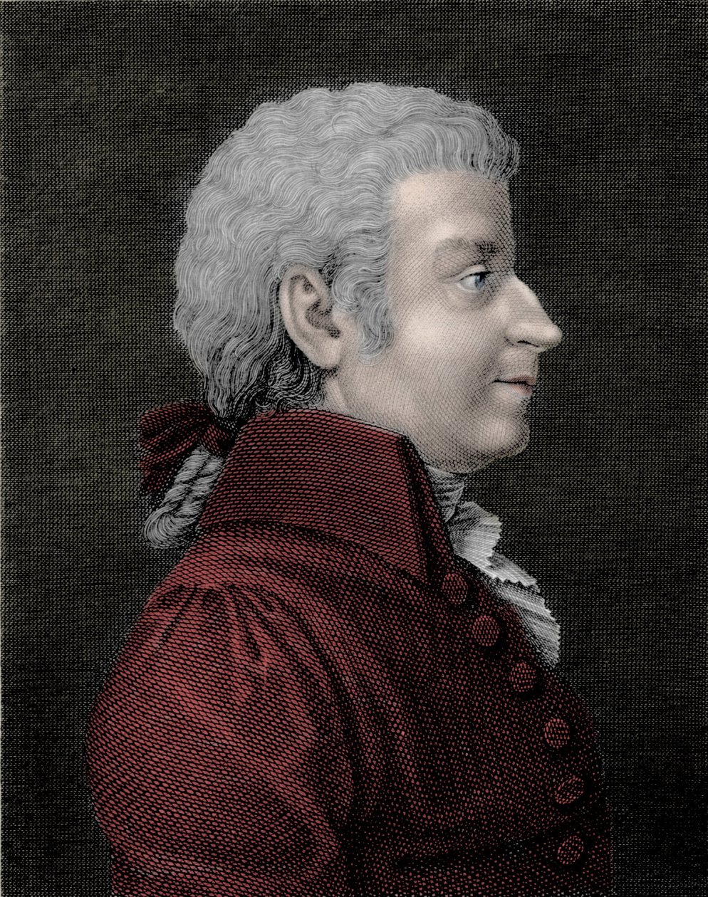 Portrét mladého Wolfganga Amadea Mozarta (1756 - 1791) skladatele. od Unknown artist