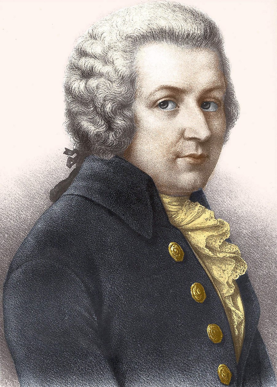 Portrét Wolfganga Amadea Mozarta (1756-1791). od Unknown artist