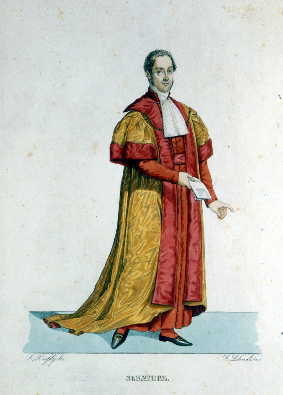 Portrét papežského senátora vatikánského státu. od Unknown artist