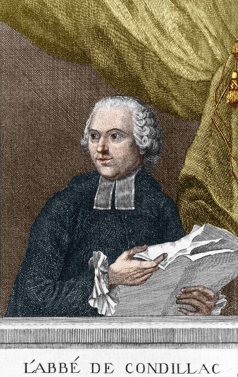 Portrét abbé Etienne Bonnot de Condillac (1715 - 1780), francouzský filozof od Unknown artist
