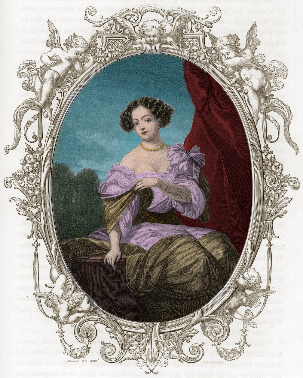 Portrét vévodkyně (Mademoiselle) od Fontangese (1661-1681), oblíbeného Ludvíka XIV. od Unknown artist