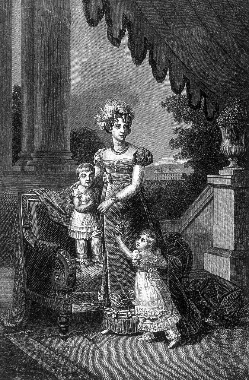 Portrét vévodkyně z Berry a jejích dětí (vévoda z Bordeaux a mademoiselle d