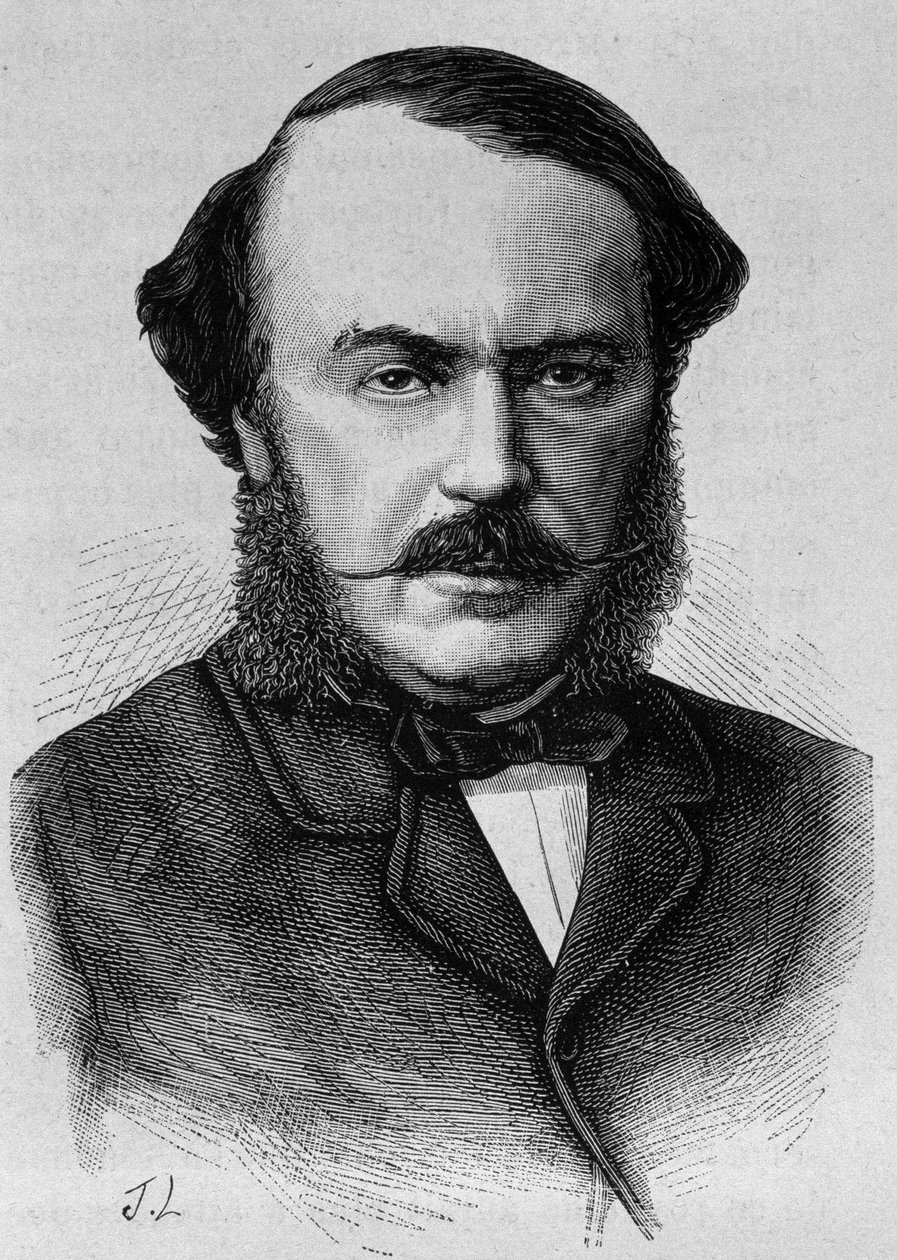 Portrét vévody z Persigny (1808 - 1872). Rytina konce 19. století v „Histoire de France““ od H. Martina. od Unknown artist