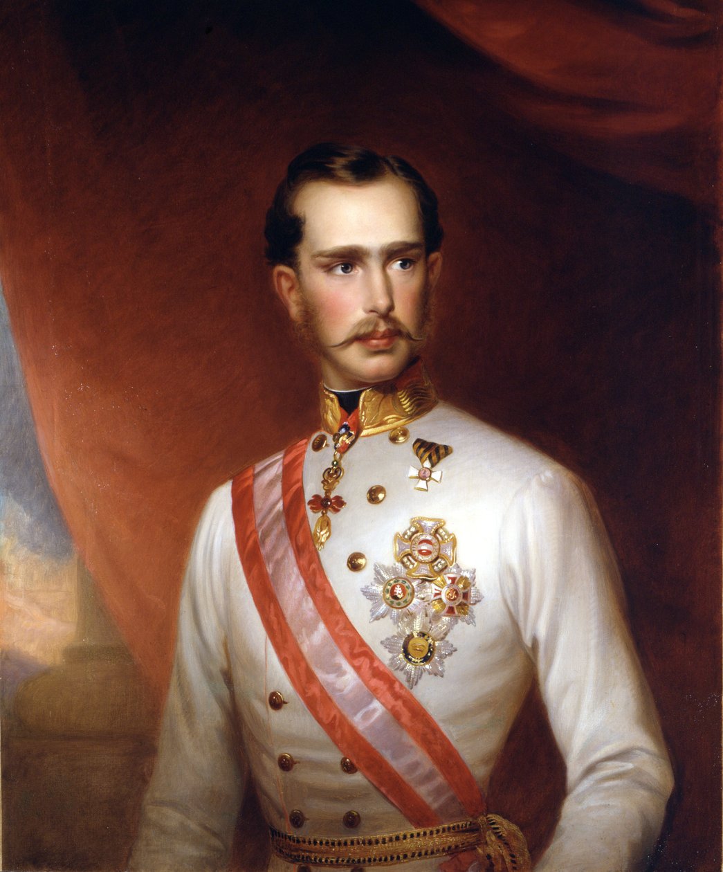 Portrét rakouského císaře Františka Josefa I. (1830 - 1916). Anonymní malování. Muzeum Risorgimento, Milán. od Unknown artist