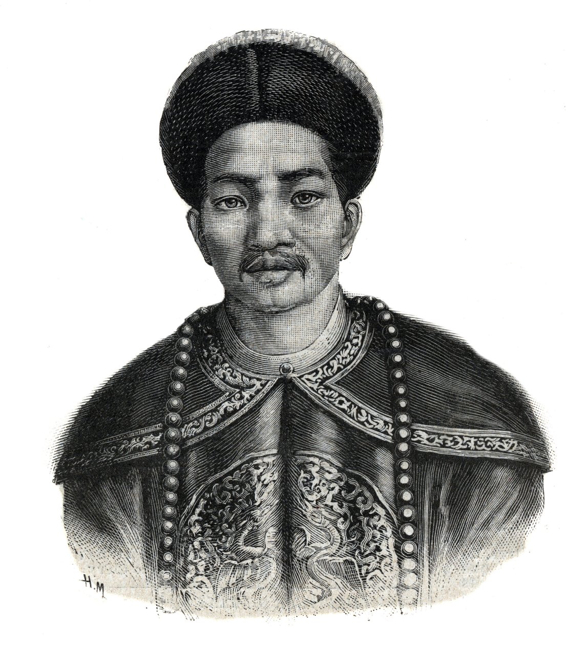 Portrét japonského císaře Mutsuhita (Meiji Tenno od Unknown artist
