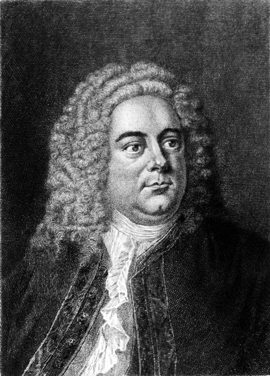 Portrét anglického skladatele německého původu George Fredericka Händela (Georg Friedrich Handel od Unknown artist