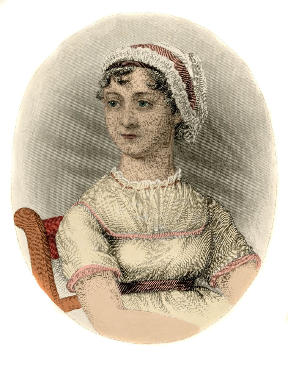 Portrét anglické spisovatelky Jane Austenové (1775-1817) Rytina z roku 1870. od Unknown artist