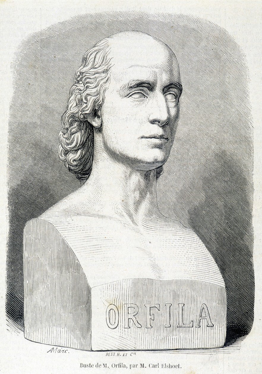 Portrét francouzského lékaře a chemika Orfily (1787 - 1853). od Unknown artist
