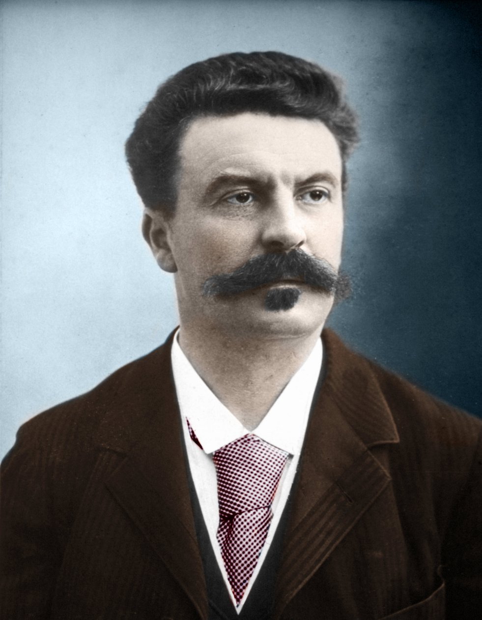 Portrét francouzského spisovatele Guy de Maupassant (1850-1893) od Unknown artist