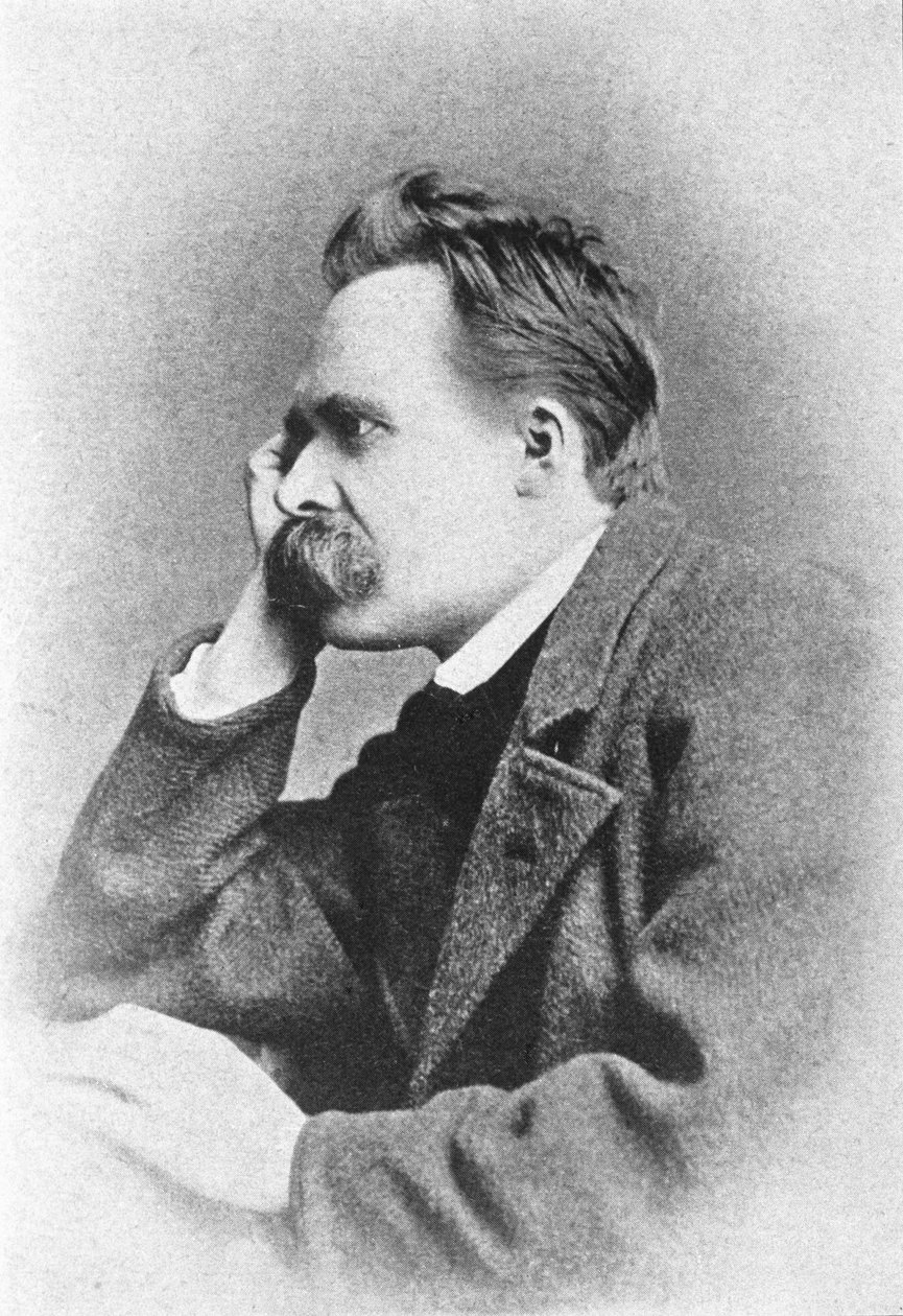 Portrét německého filozofa Friedricha Nietzscheho (1844 - 1900). od Unknown artist
