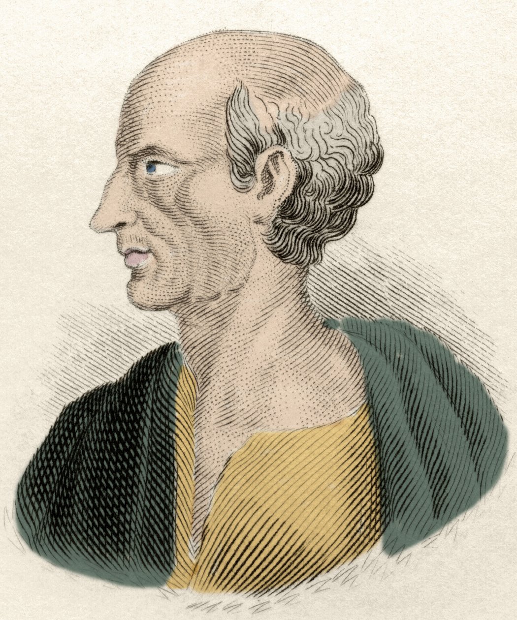 Portrét řeckého filozofa Antisthena (444-365 př. Kr.). od Unknown artist