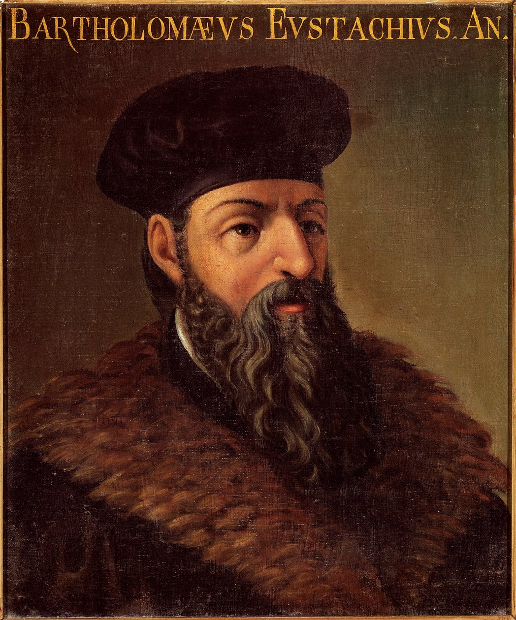 Portrét italského anatoma a lékaře Bartolomea Eustachiho (Barthelemy Eustache) (1505-1574) Anonymní obraz. Padova 16. století, Universite Italy - Portrét italského anatoma a lékaře Bartolomea Eustachiho (1505-1574). Anonymní malíř od Unknown artist