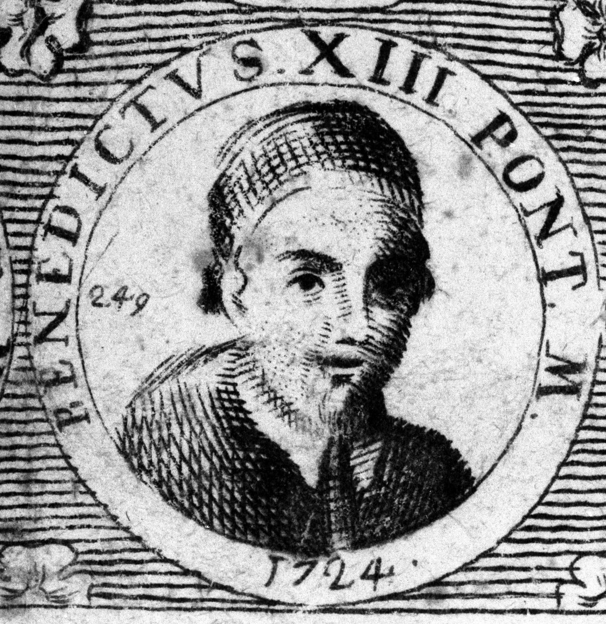 Portrét papeže (1724-1730) Benedikta XIII. (1649-1730). od Unknown artist