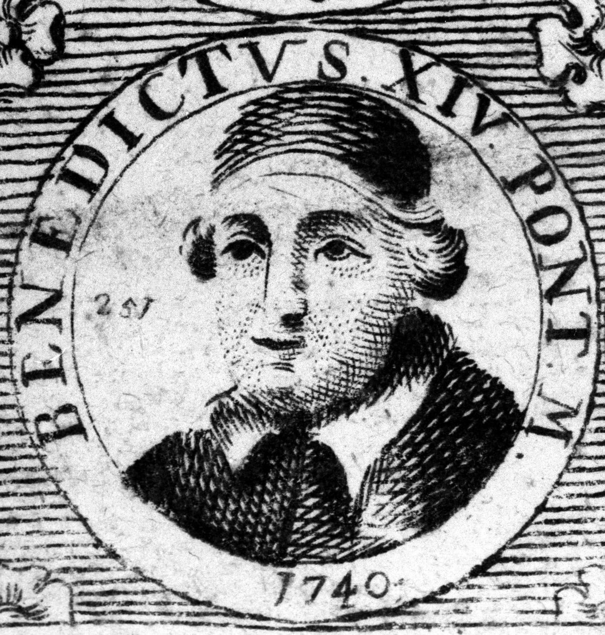 Portrét papeže (1740-1758) Benedikta XIV. (1675-1758). od Unknown artist