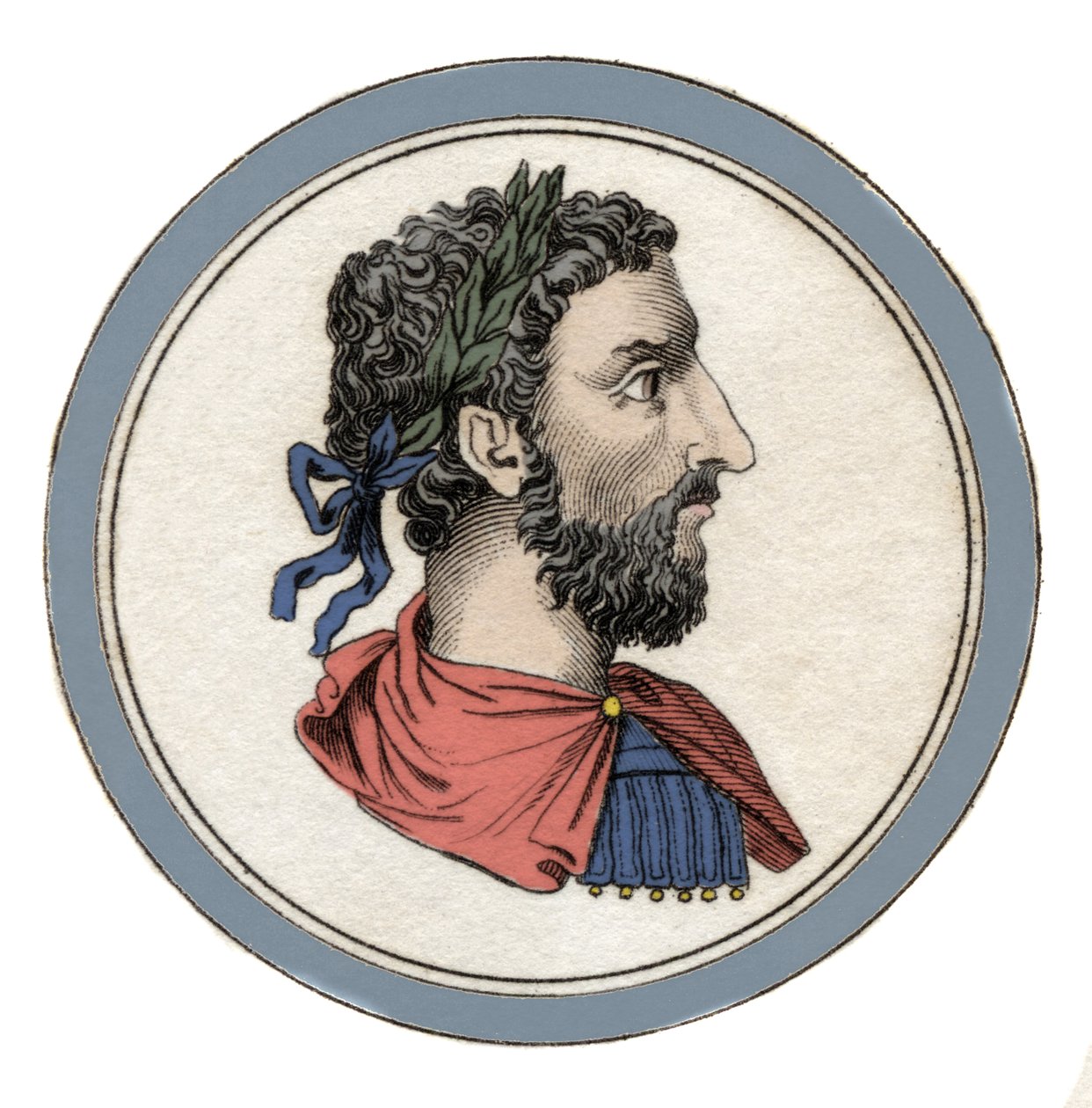 Portrét římského císaře Marca Aurela (Caesar Marcus Aurelius Antoninus Augustus) (121-180) od Unknown artist