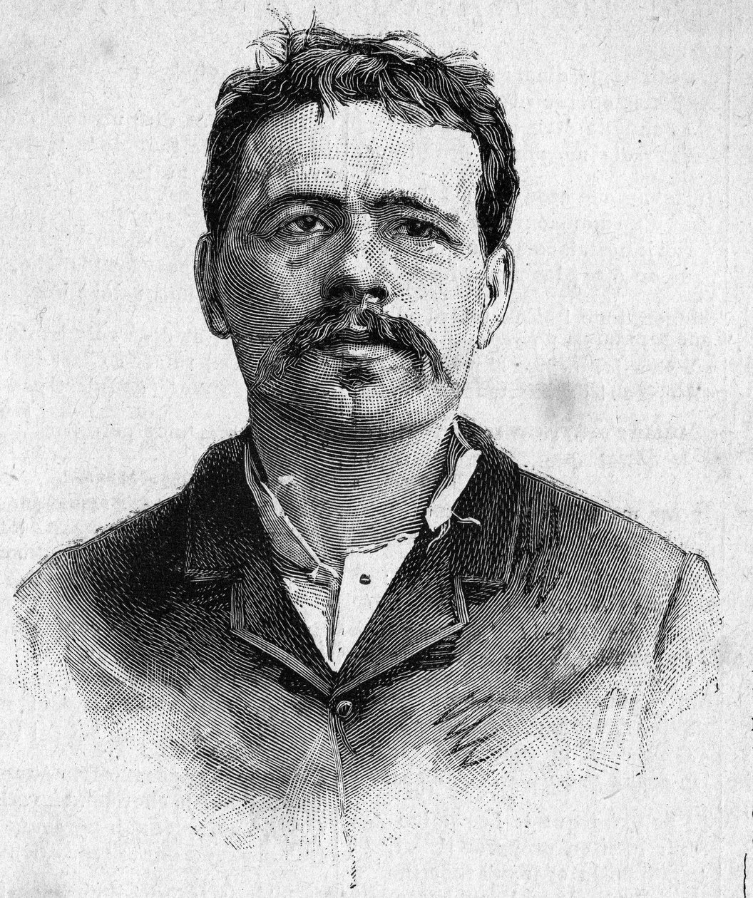 Portrét anarchisty Françoise KOENIGSTEINA, známého jako RAVACHOL (od jména jeho matky) (1859 - 1892). od Unknown artist