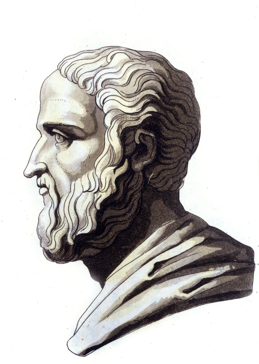 Portrét podkrovního řečníka Izorateho (436-338 př. Kr.). od Unknown artist