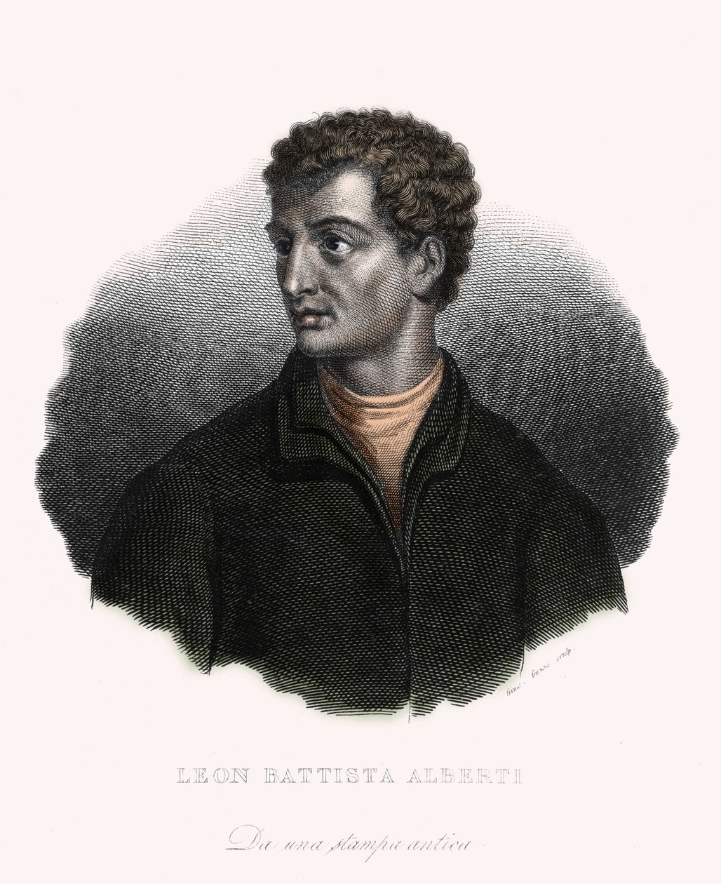 Portrét filozofa, italského humanistického architekta Leona Battisty Albertiho (1406-1472). od Unknown artist