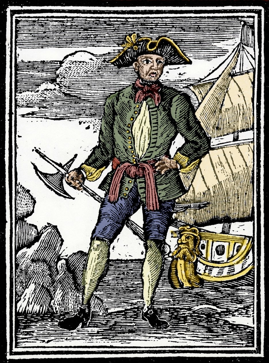 Portrét piráta Edwarda Englanda (? -1720). od Unknown artist