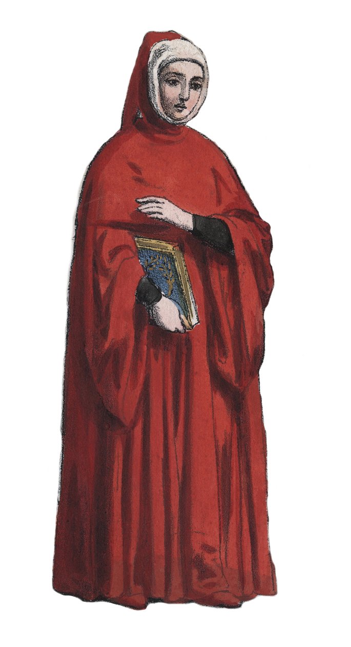 Portrét básníka Francesca Petraca dit Petrarque (1304-1374) - Portrét básníka Francesca Petrarcy zvaného Petrarka (1304-1374) - rytina z „“ Zvyky a obyčeje všech národů vesmíru. To je historie vlády, zákonů, milicí od Unknown artist