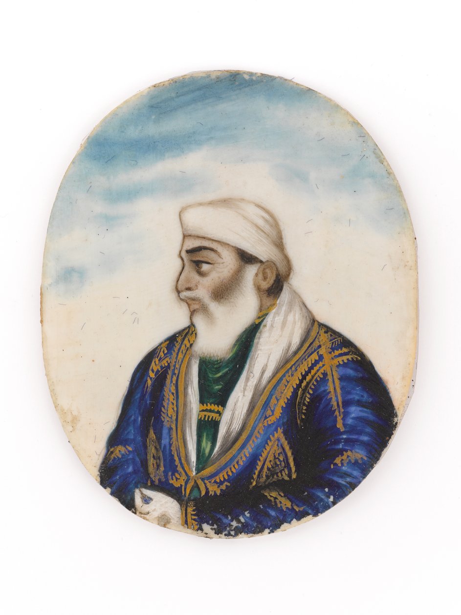 Portrét, pravděpodobně Ayodeya Prasad, bratr Dina Nath od Unknown artist