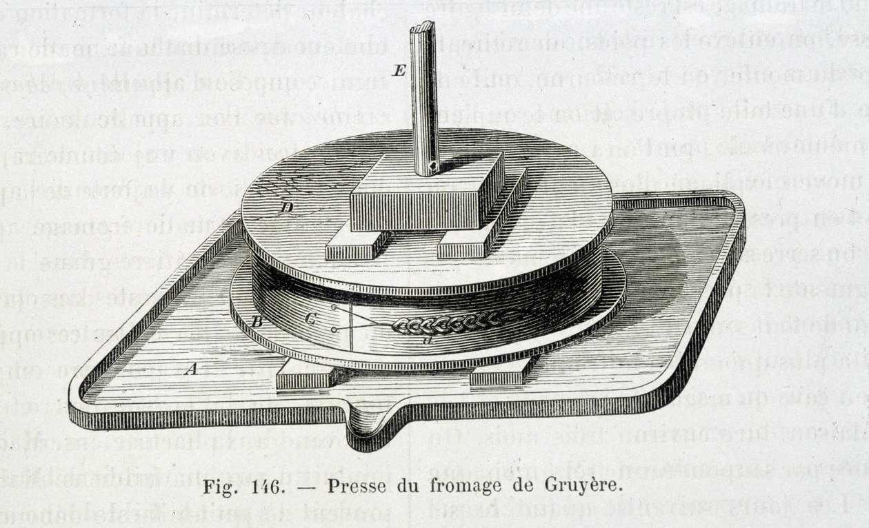 Gruyere press – v „“The Wonders of the industry”” od Louise Figuiera od Unknown artist