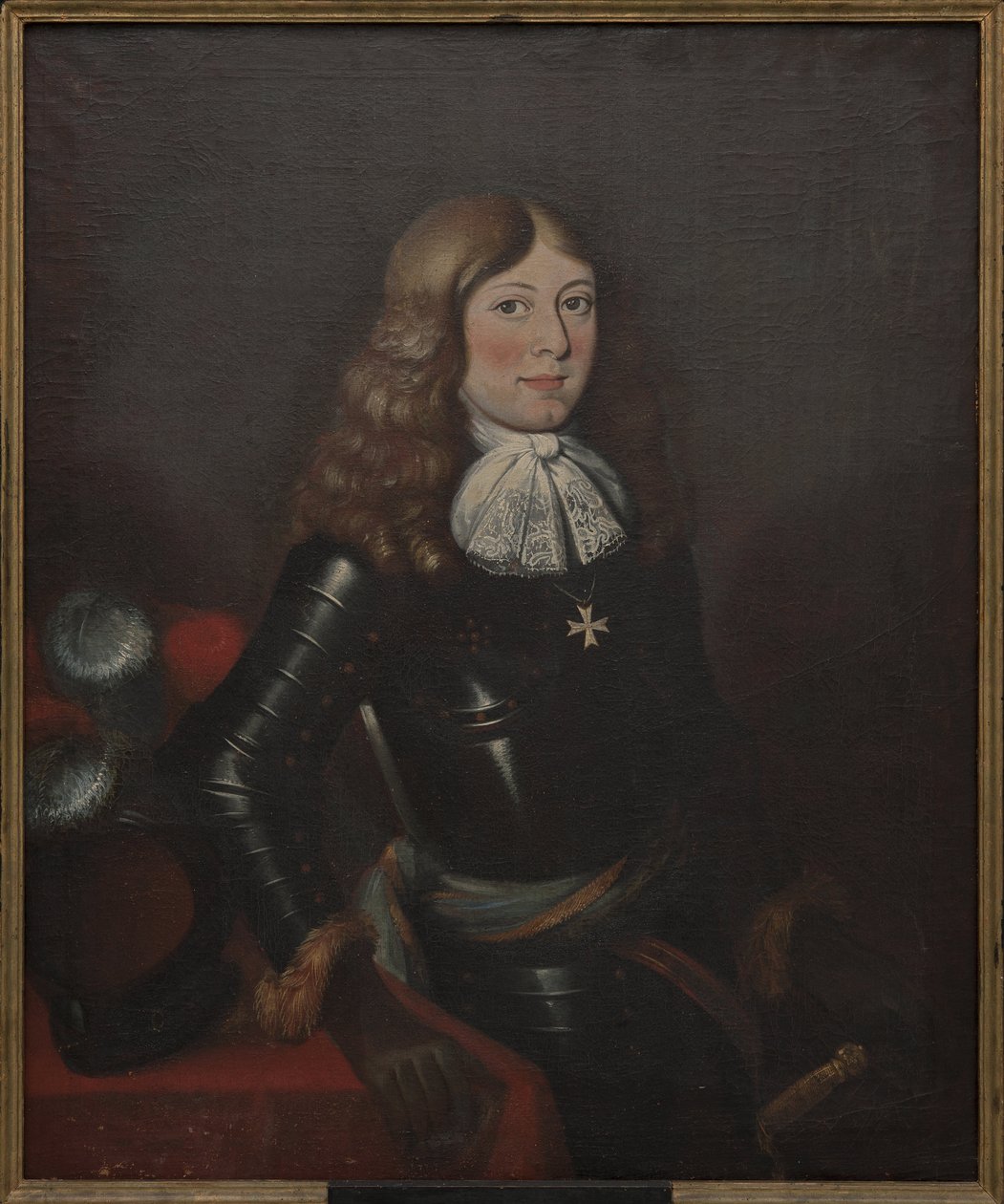 Prince Alexandre de Courlande - Portrét prince Alexandra Kuronského (1658-1686), Anonym. Olej na plátně, 2. polovina 17. stol.. Rozměr : 90x74 cm. Národní muzeum Stockholm od Unknown artist
