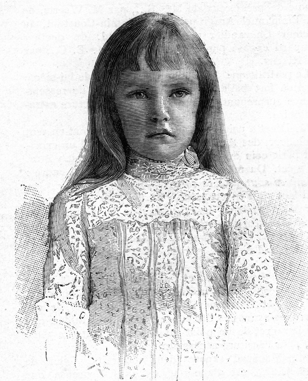 Princezna Alžběta dcera prince Rudolfa Habsburského od Unknown artist