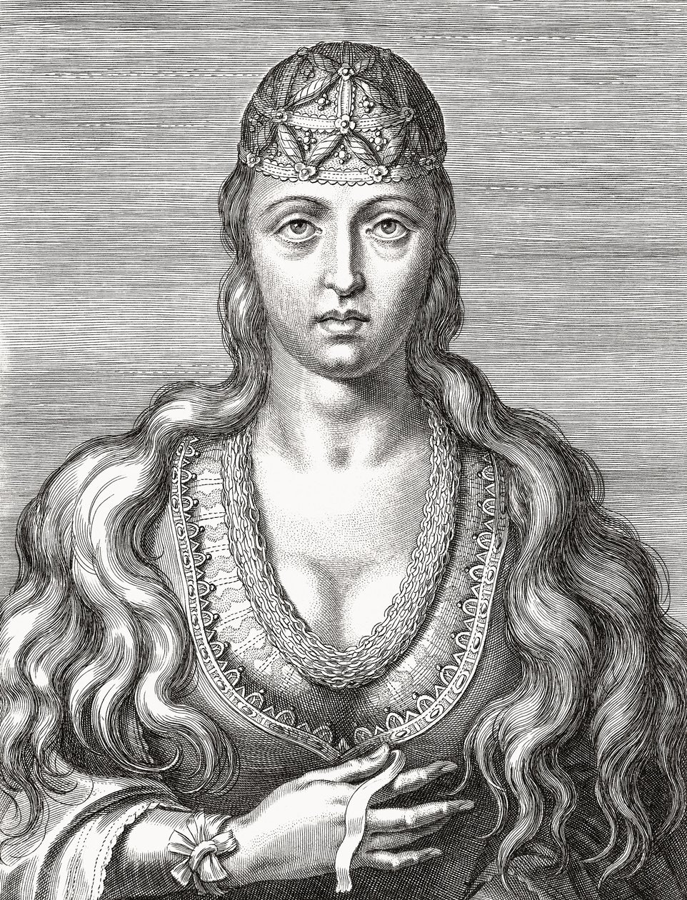 princezna Joan Portugalská. Joana. Portrét. od Unknown artist