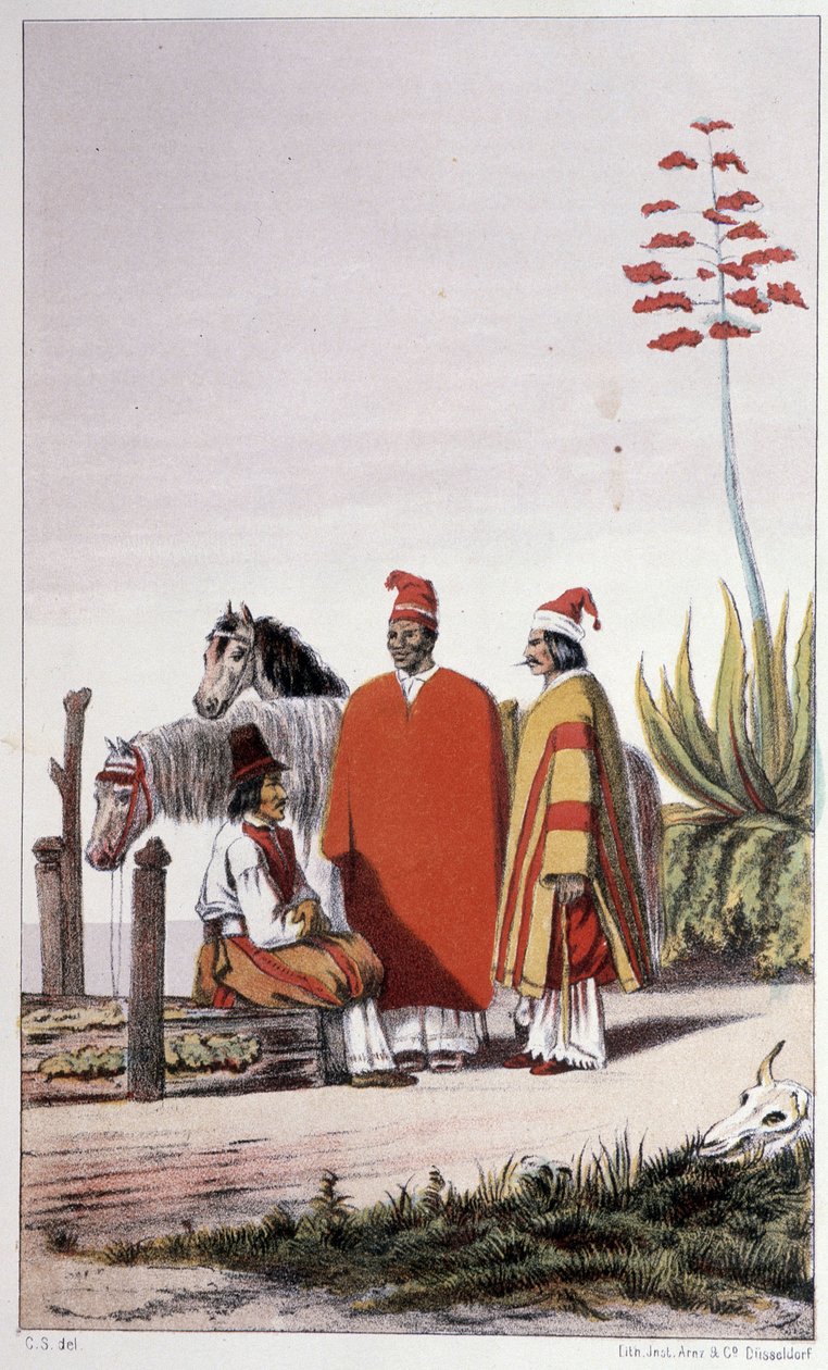 Soukromí a venkovští lidé, Buenos Aires - v „První švédské plavbě“ od Skogmana Carla Johana Alfreda, ed. Stockhlom, Adolf Bonnier od Unknown artist