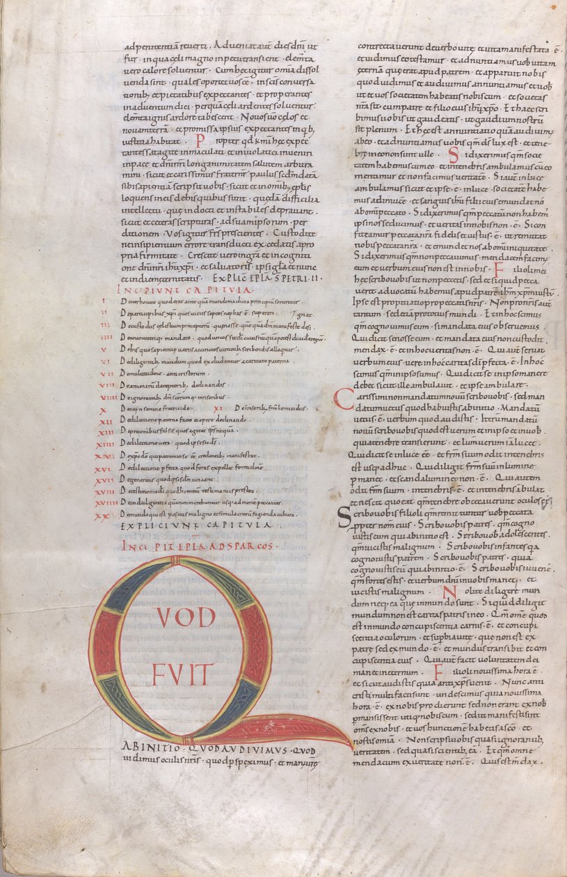 Quod fuit ab initio, Iluminovaná iniciála od Unknown artist