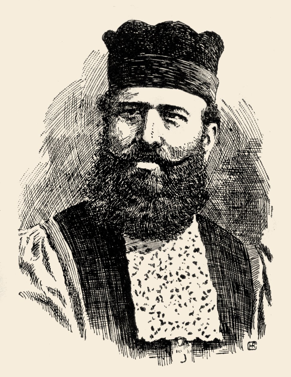 Rabín Benjamin Artom byl hahamem španělských a portugalských Židů ve Velké Británii. od Unknown artist