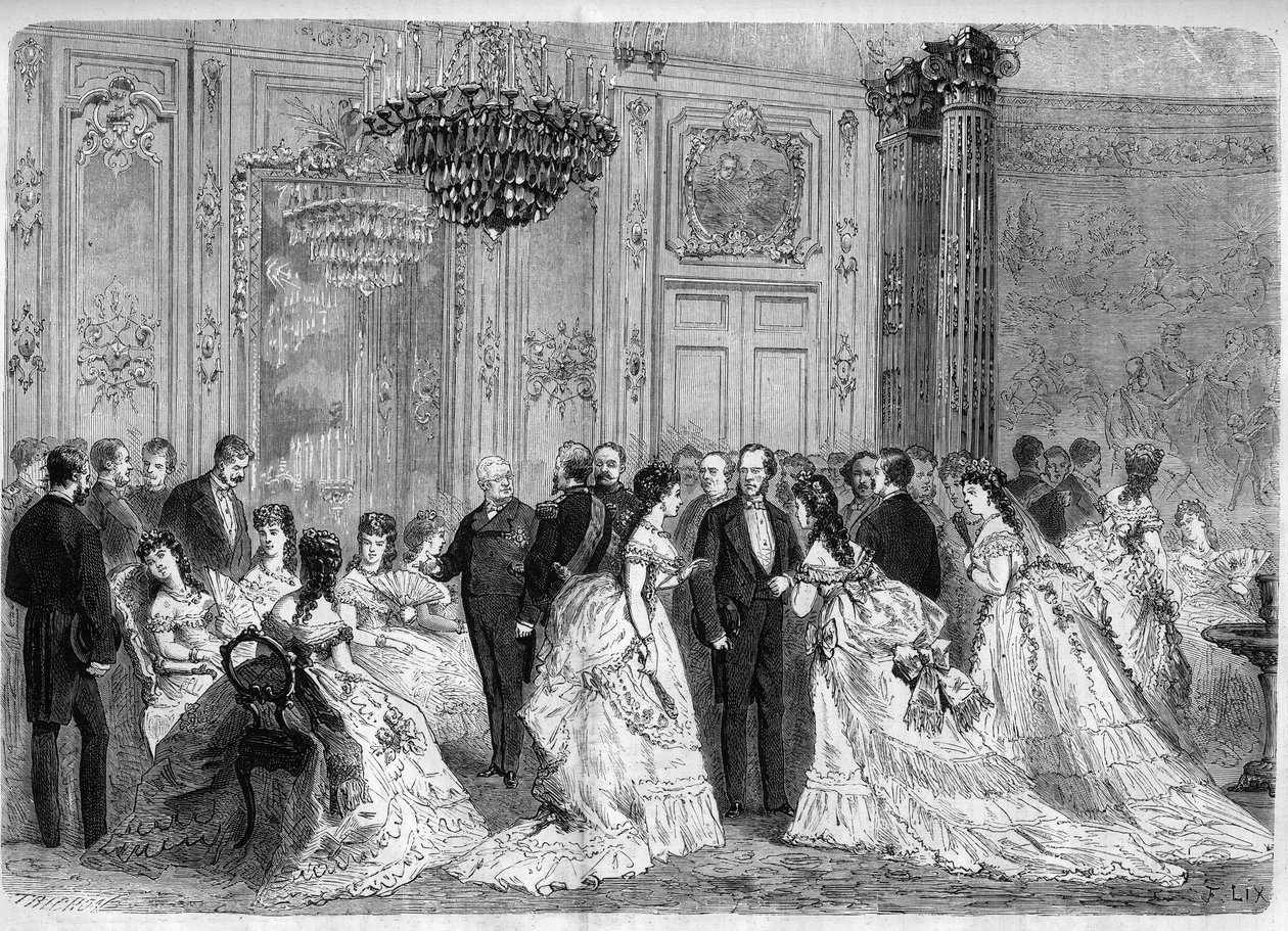 Přijetí prezidenta republiky Adolphe Thierse v Palais de l