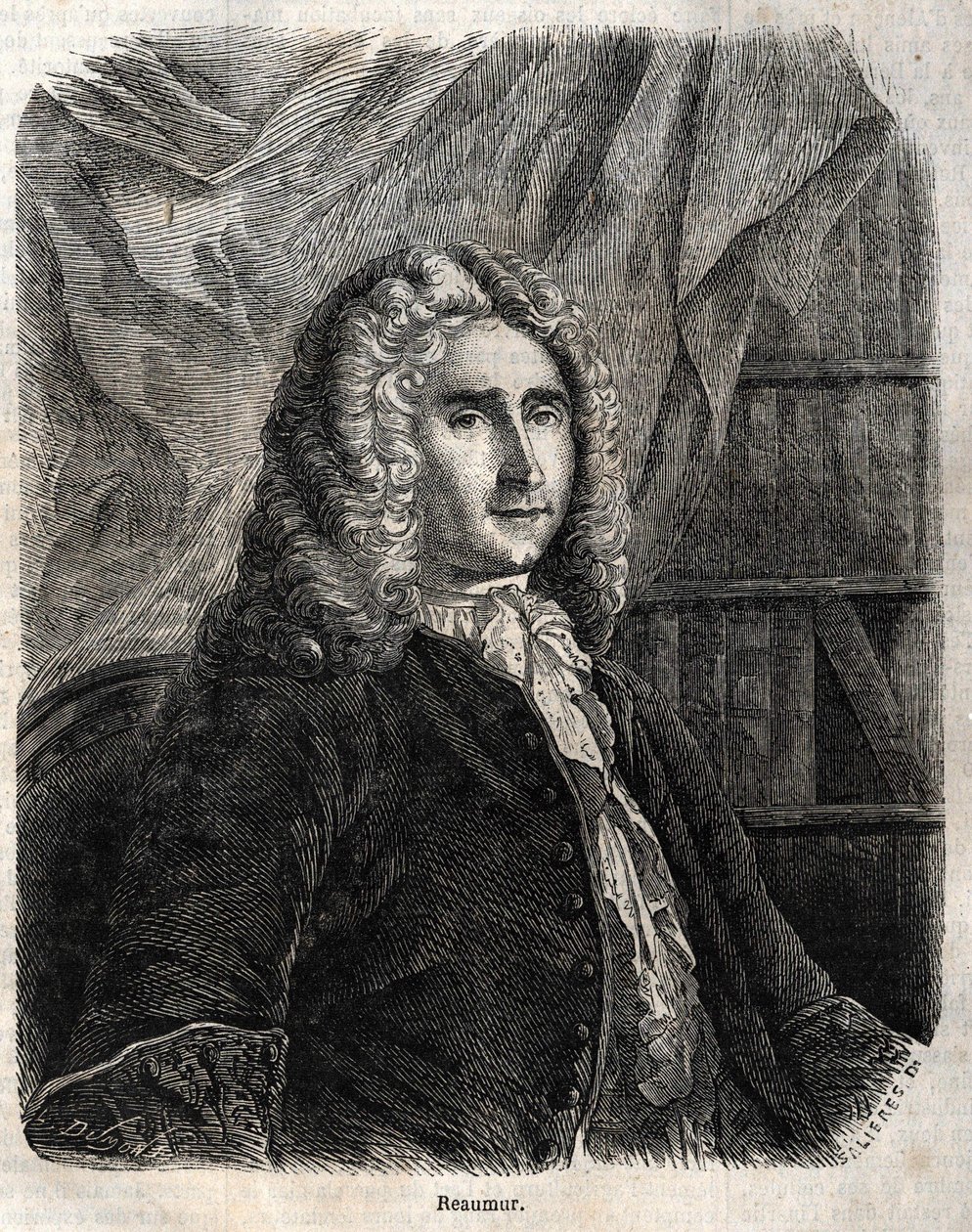 René Antoine Ferchault de Réaumur. Francouzský fyzik a přírodovědec 1683-1757 od Unknown artist
