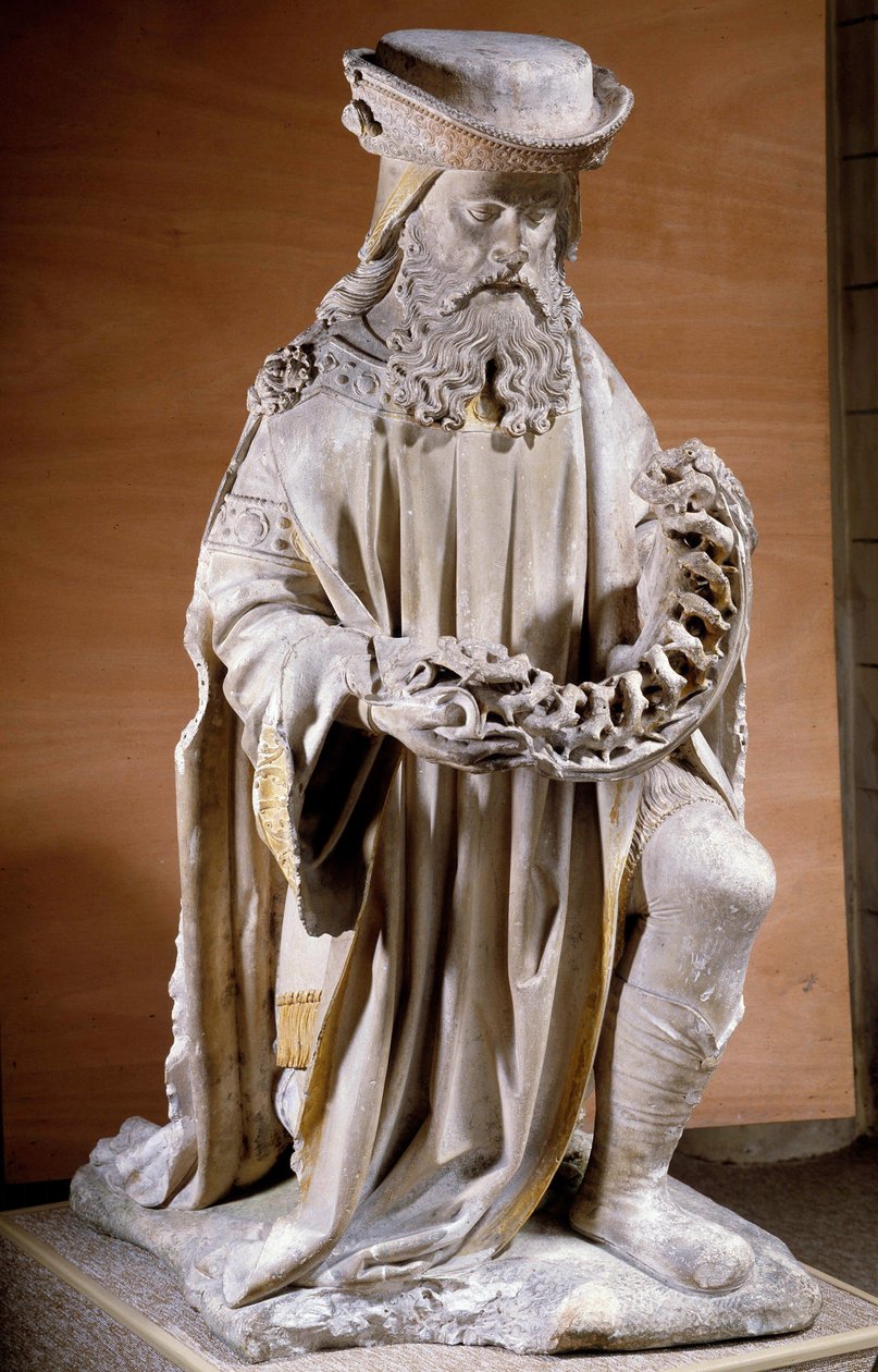 Znázornění Josefa z Arimathea Socha na kameni ze 16. století Compiegne, Musee Vivenel od Unknown artist