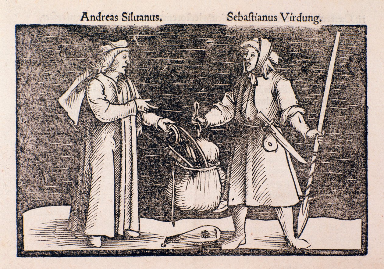 Reprezentace Sebastiana Virdunga (rytina od Unknown artist