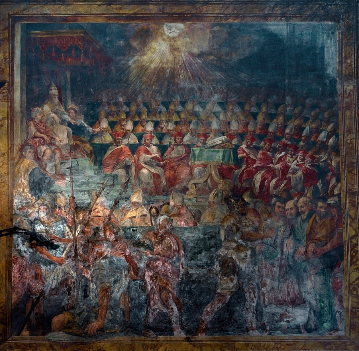 Zastoupení prvního nicejského koncilu, prvního ekumenického koncilu, v roce 325 od Unknown artist