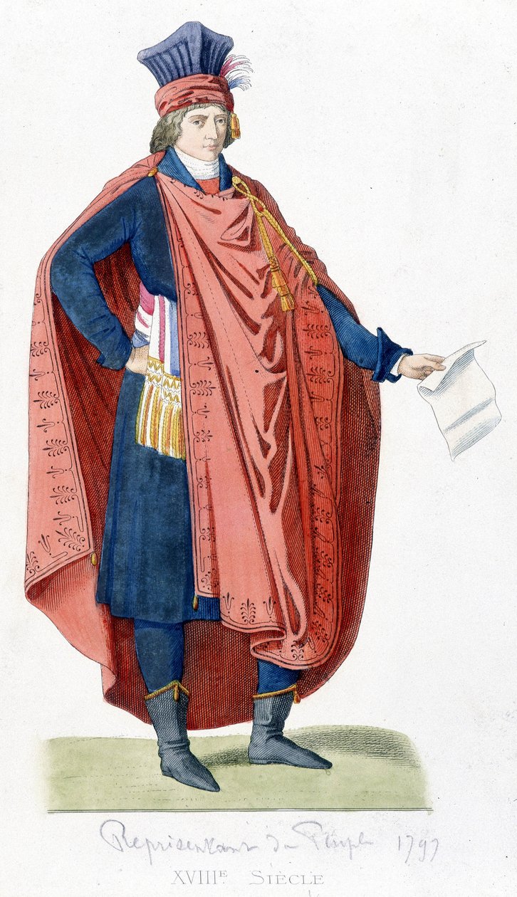Zástupce lidu během francouzské revoluce v roce 1792. od Unknown artist