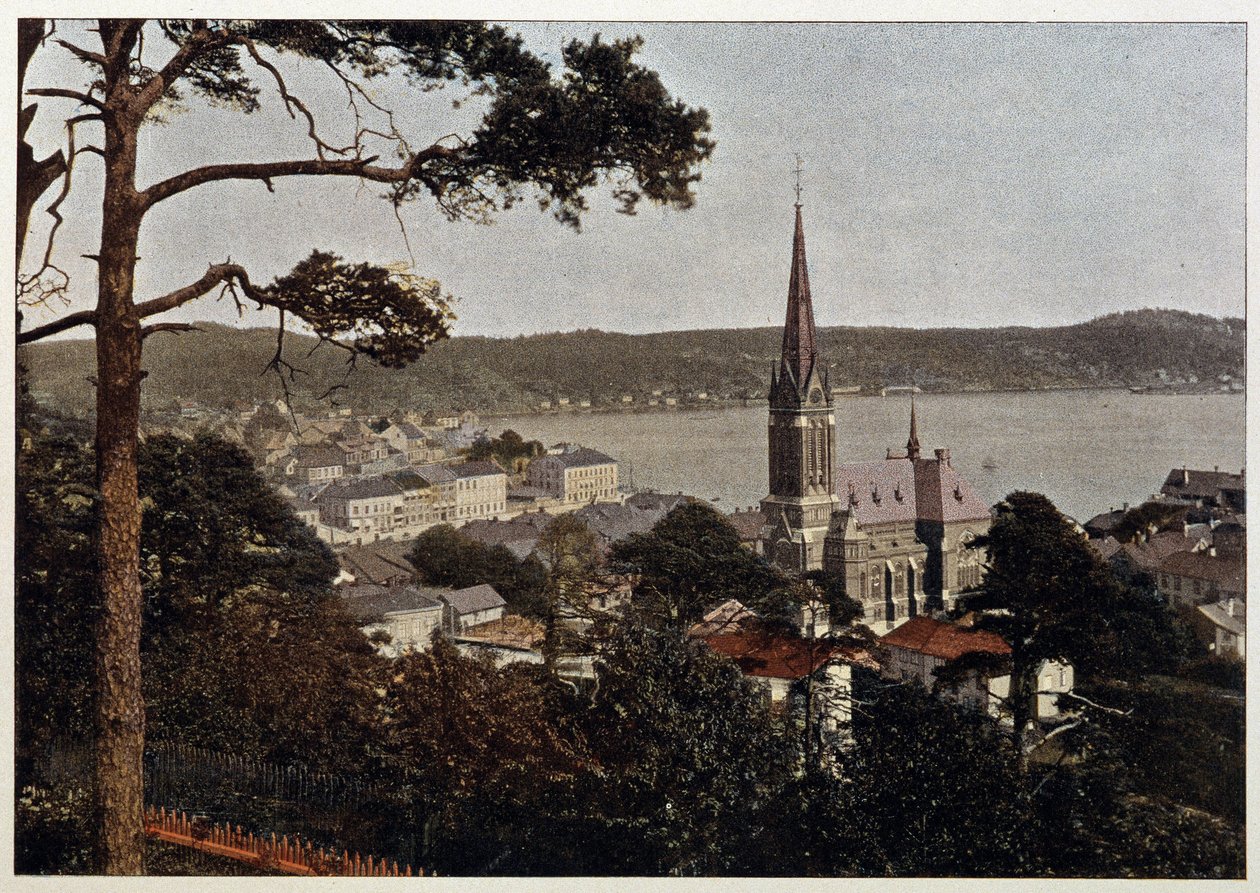Rio de Janeiro, pohled na Morne de Gloria, konec 19. století od Unknown artist