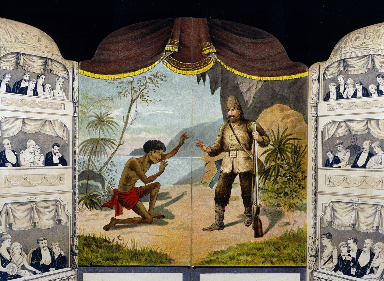 Robinson Crusoe se schází v pátek od Unknown artist
