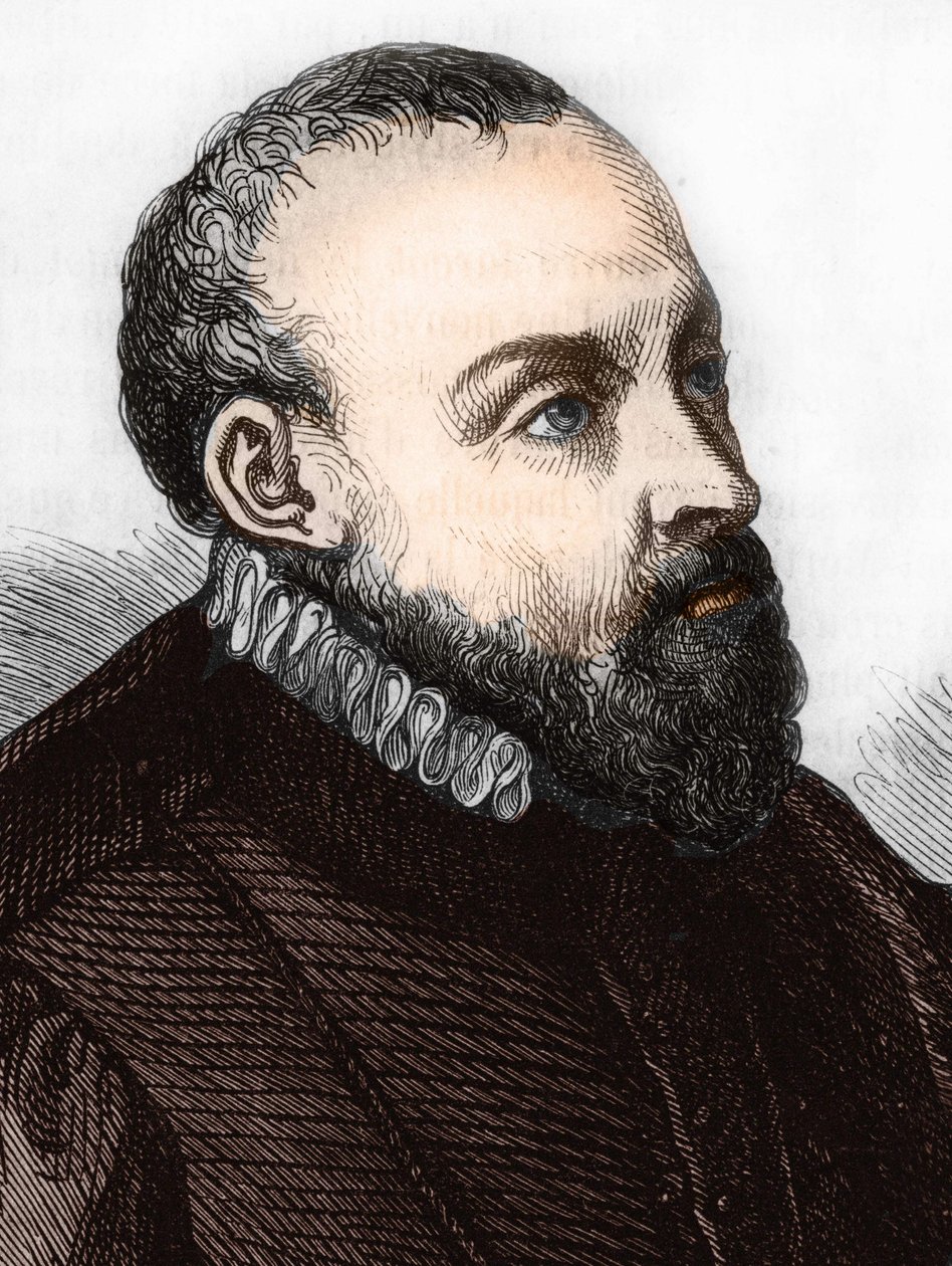 Roland de Lassus. (Orlando di Lasso) 1532-1594 francouzsko-vlámský skladatel od Unknown artist