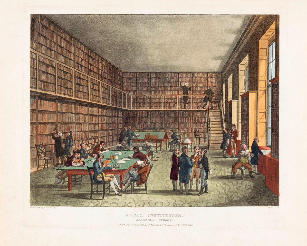 Knihovna královské instituce od Unknown artist